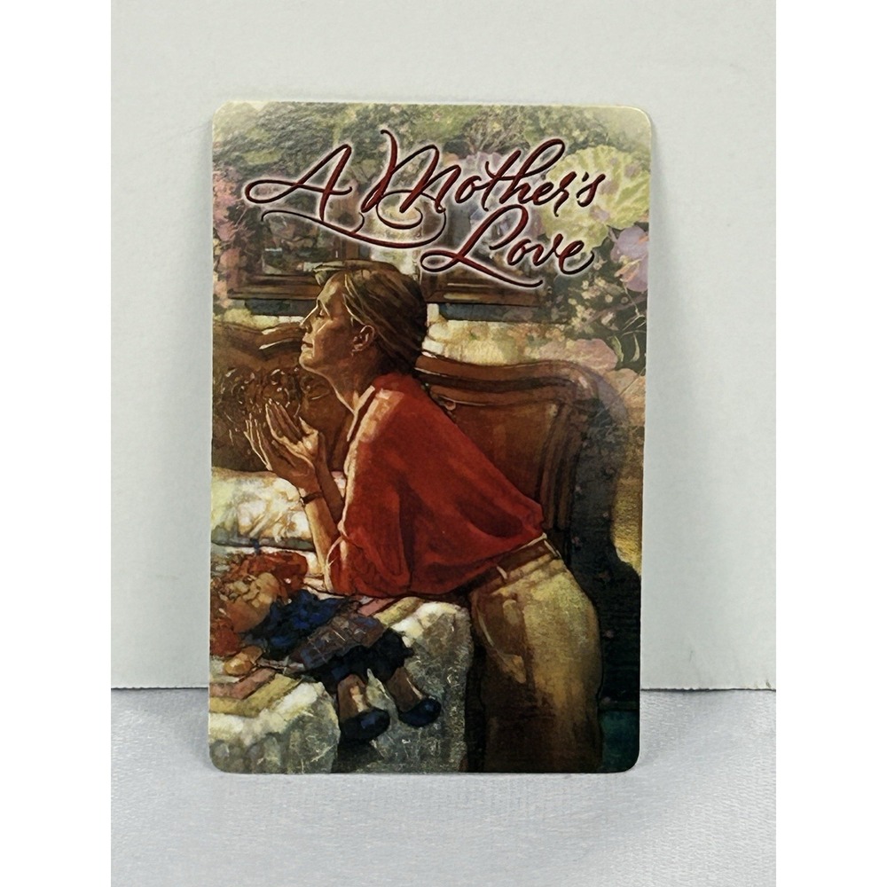 Vintage 1999 Mother's Love‎ Pocket Card Plaque Inspirational Christian Art